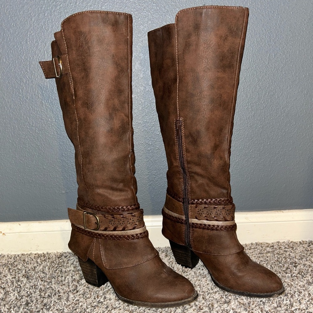 Brown Knee-High Boots